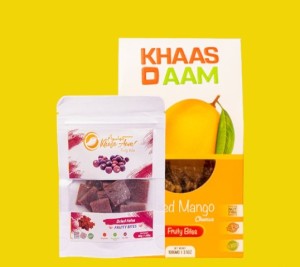Khaso Aam Mango 100 Gm With Tester Falsa 40gm 100% Natural Dried Mango Fruit Candy | Khaso Am Premium Mango Fruit Bar, Aam Papad Candy Toffee Sherbet